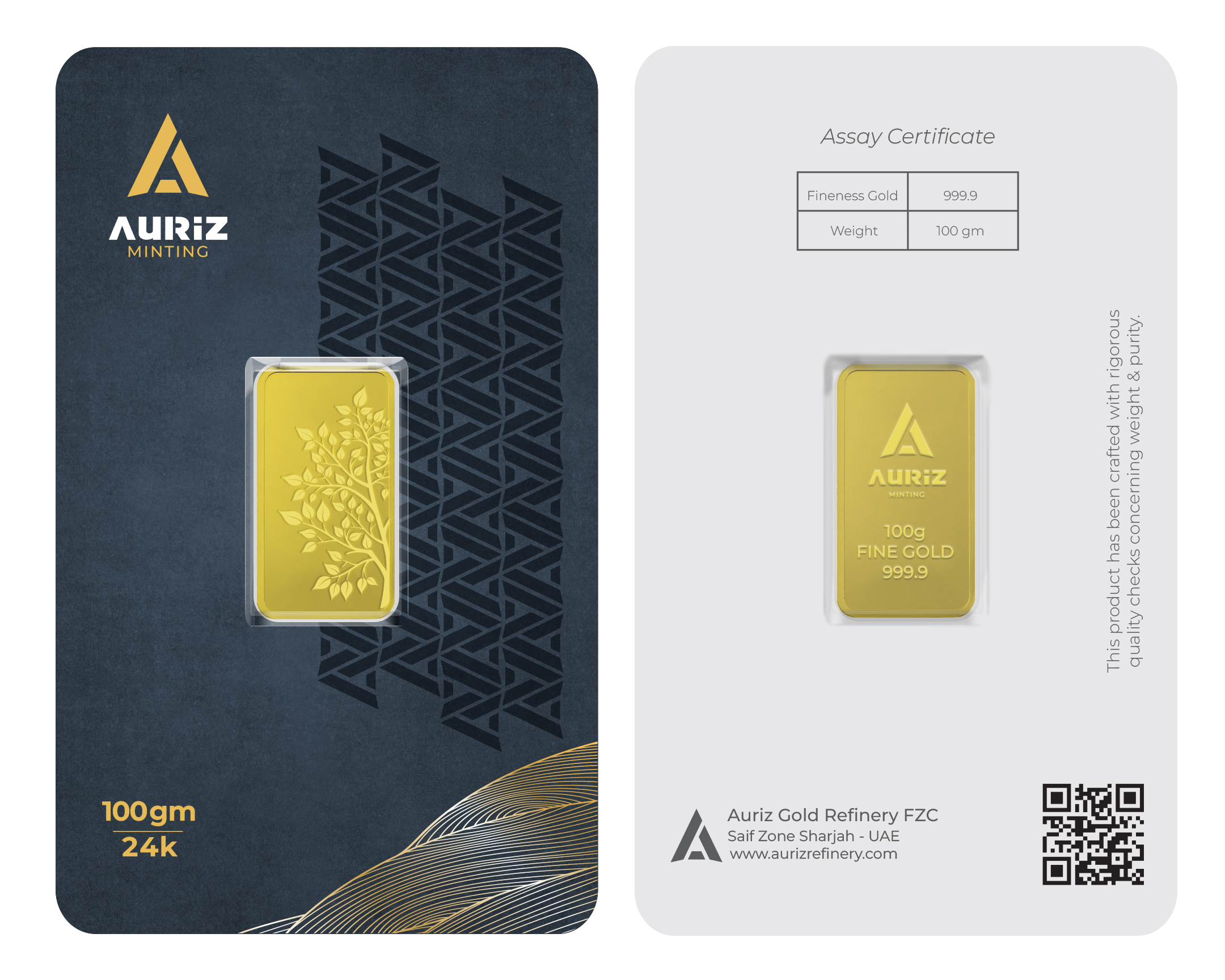 100gram gold bar